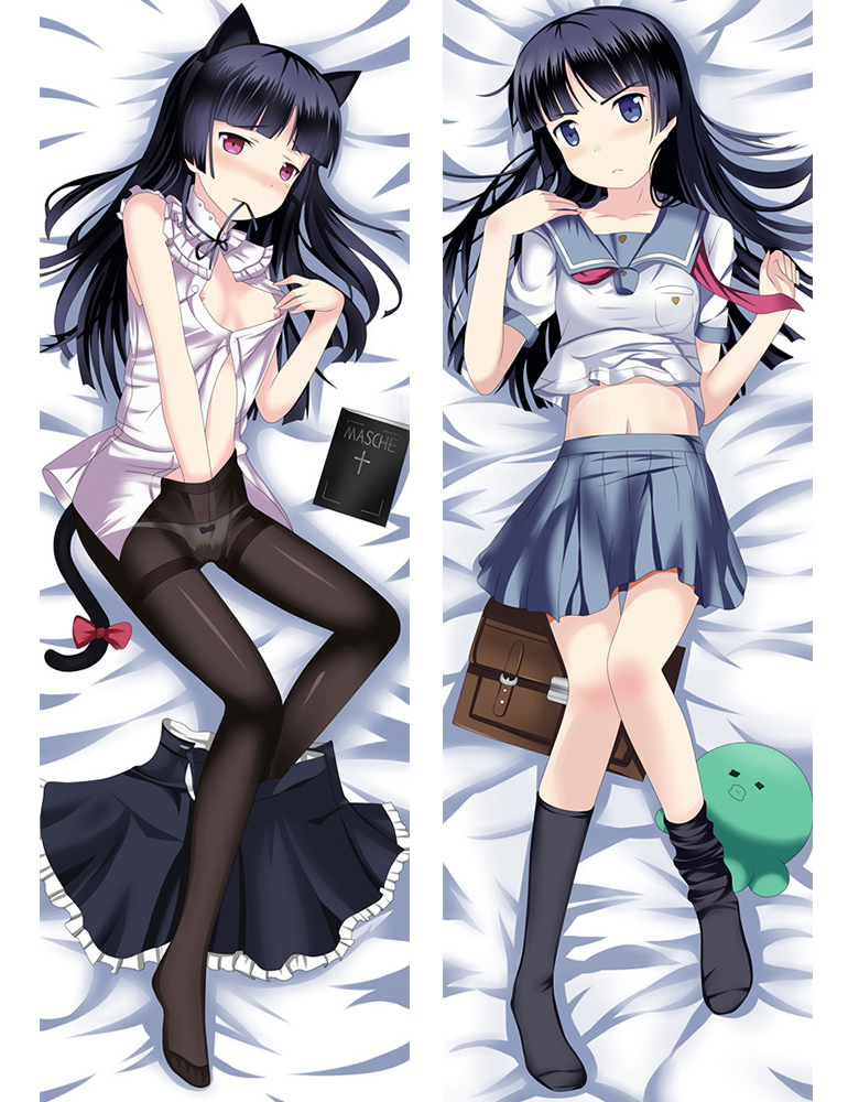 New Anime Oreimo Dakimakura Ruri Gokou Kuroneko Anime Hugging Body Pillows Case Cover