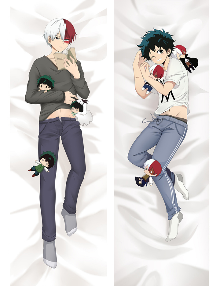 My Hero Academia Shōto Todoroki Izuku Midoriya Anime Dakimakura Pillow Cover