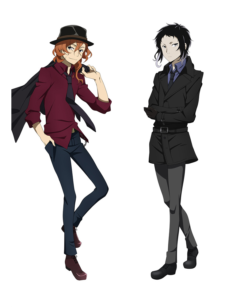 New Bungo Stray Dogs Anime Boys Dakimakura PillowCase Cover Hugging Body