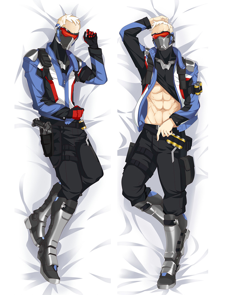 New Hot Game Overwatch OW Soldier Anime Dakimakura Hugging Body Pillow Cover Case