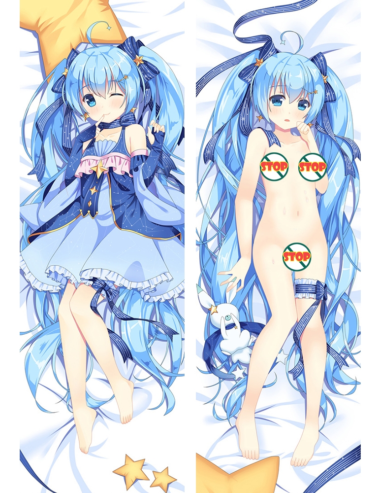 New Anime Vocaloid Snow Hatsune Miku Dakimakura Bed Hug Body Pillow Case Cover