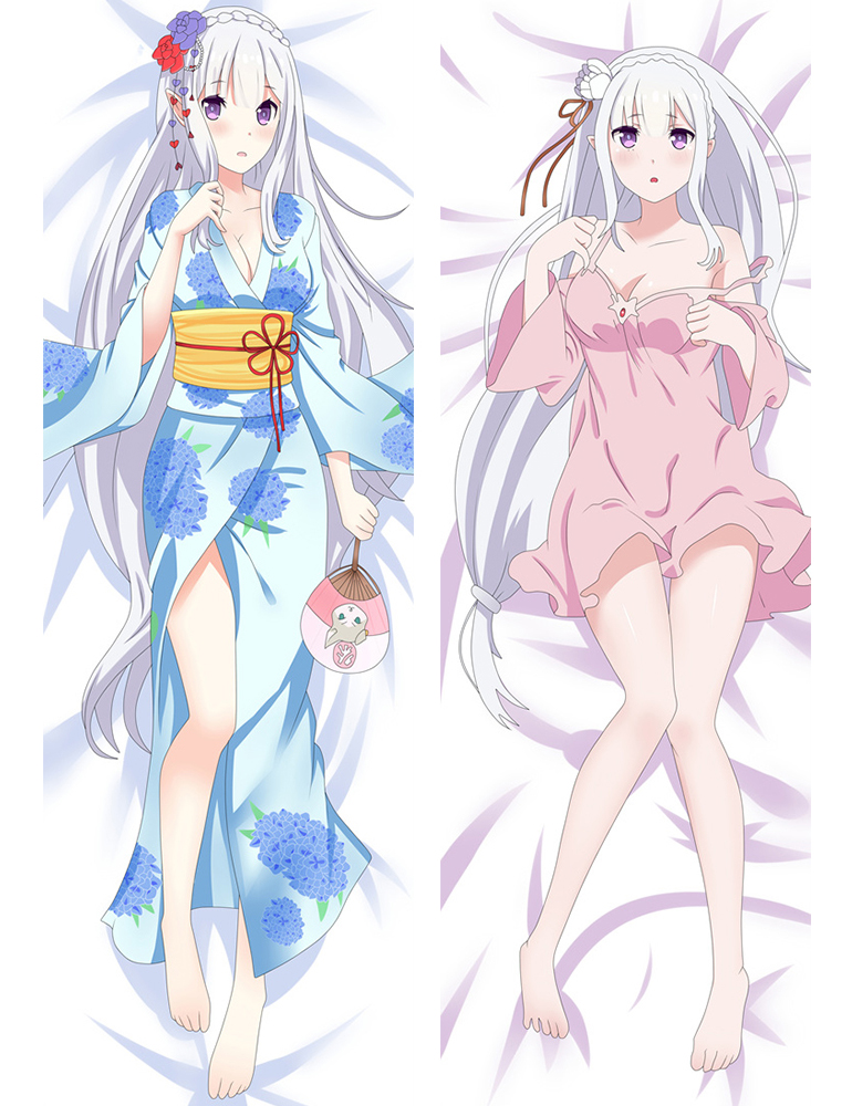 New Re:Zero Kara Hajimeru Isekai Seikatsu Dakimakura Hugging Body Pillow Case