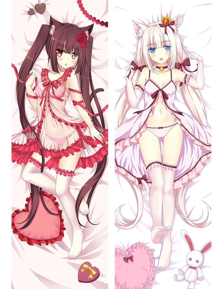 New Anime chocolat Nekopara vol2 sayori Dakimakura Hugging Cover Pillow Case