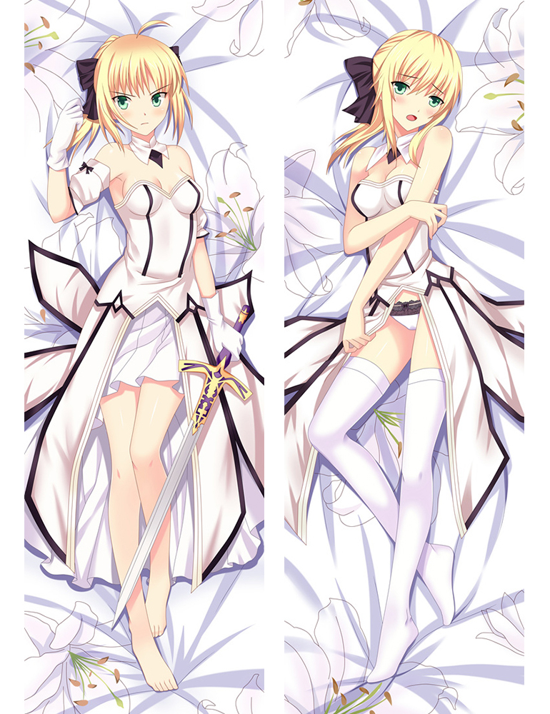 New Anime Fate Stay Night Saber Lily Dakimakura Cover Hugging Body Pillow Case