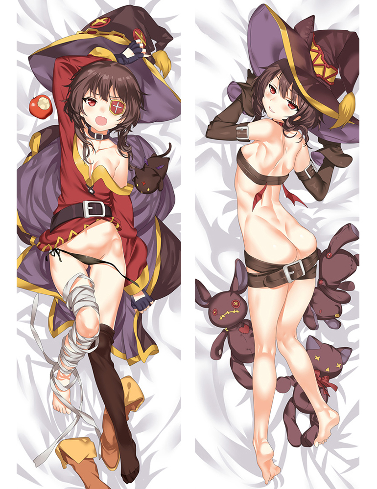 New KonoSuba God's Blessing On This Wonderful World! Megumin Anime Dakimakura Body Pillow Cover