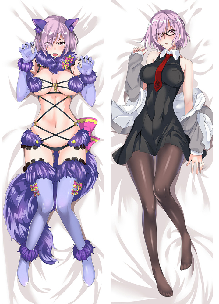 Newly Fate Grand Order Mashu Kyrielight Matthew Kyrielite Anime Dakimakura Pillow Cover