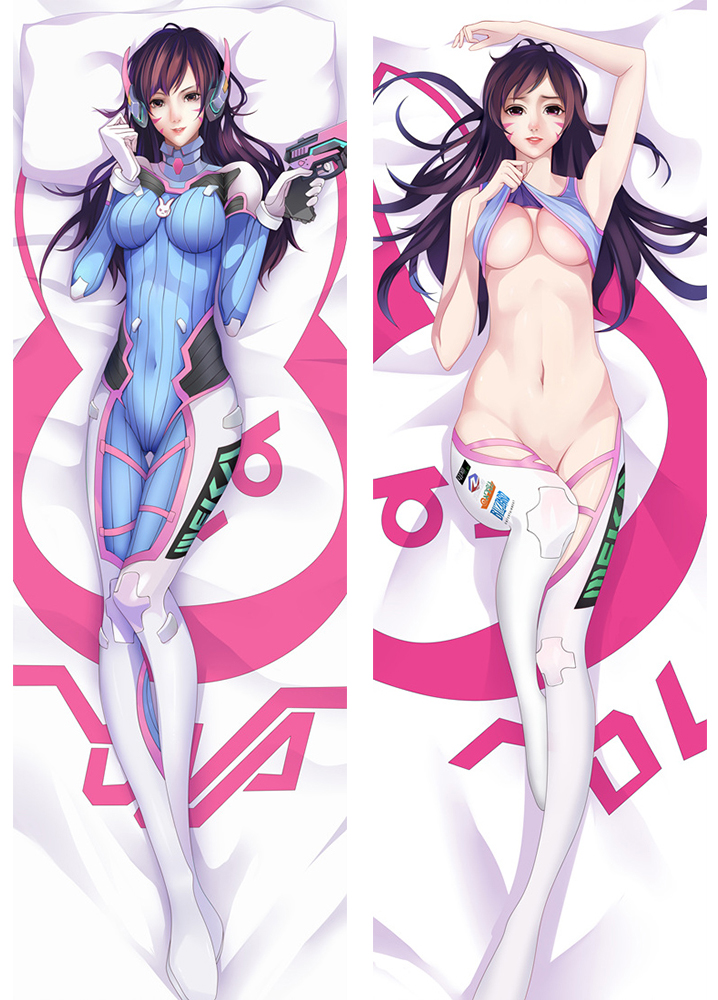 Overwatch D.VA  Anime Dakimakura Hugging Body Pillow Cover