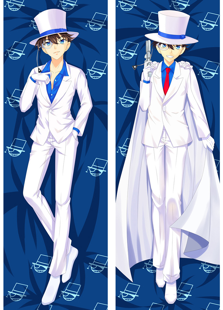 Detective Conan Phantom Thief Kid With Double Sides Zipper as a boyfriend Anime Dakimakura Pillow Cover