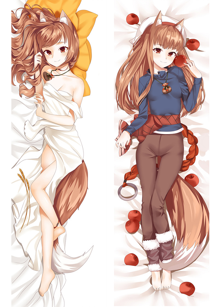 New Anime Spice and Wolf Holo Cute Girl Dakimakura Pillow Cover Case Hugging Body