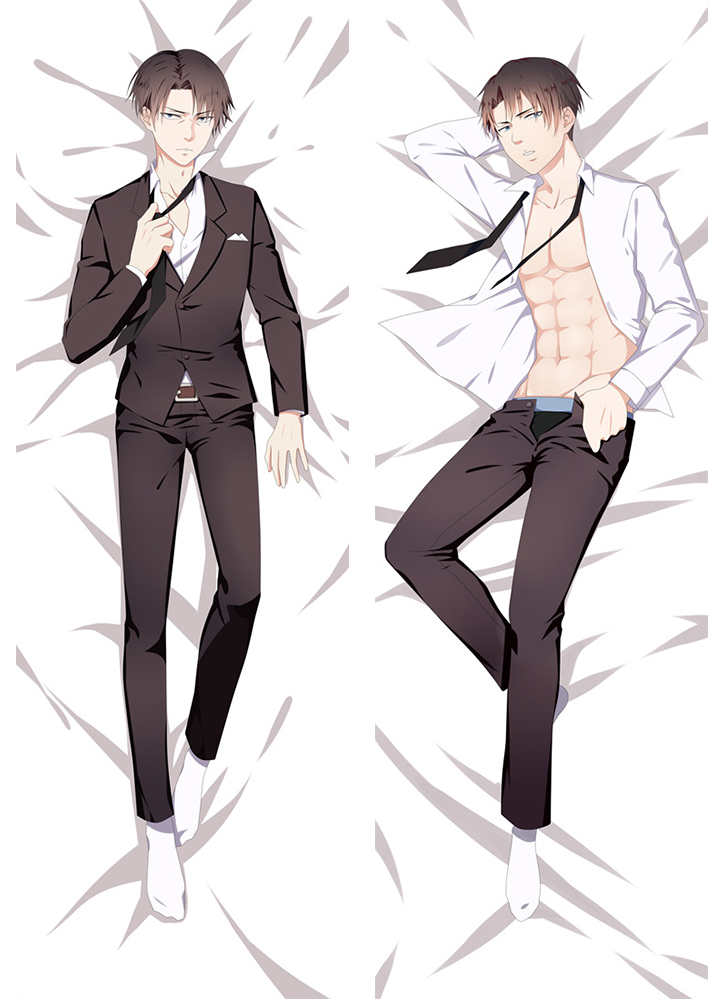 New Anime Dakimakura Pillow Cover Case Attack on Titan Levi Rivaille Hugging Body