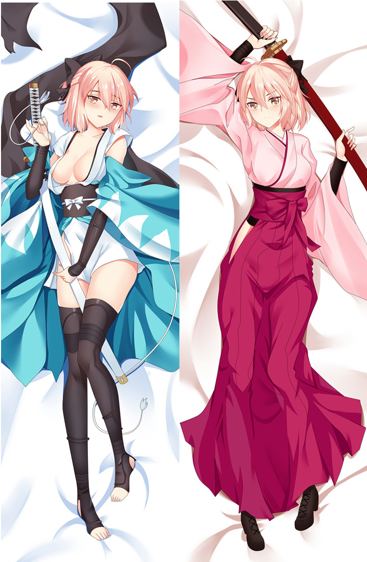 Fate Grand Order FGO Dakimakura Soji Okita Anime Girl Hugging Body Pillow Case