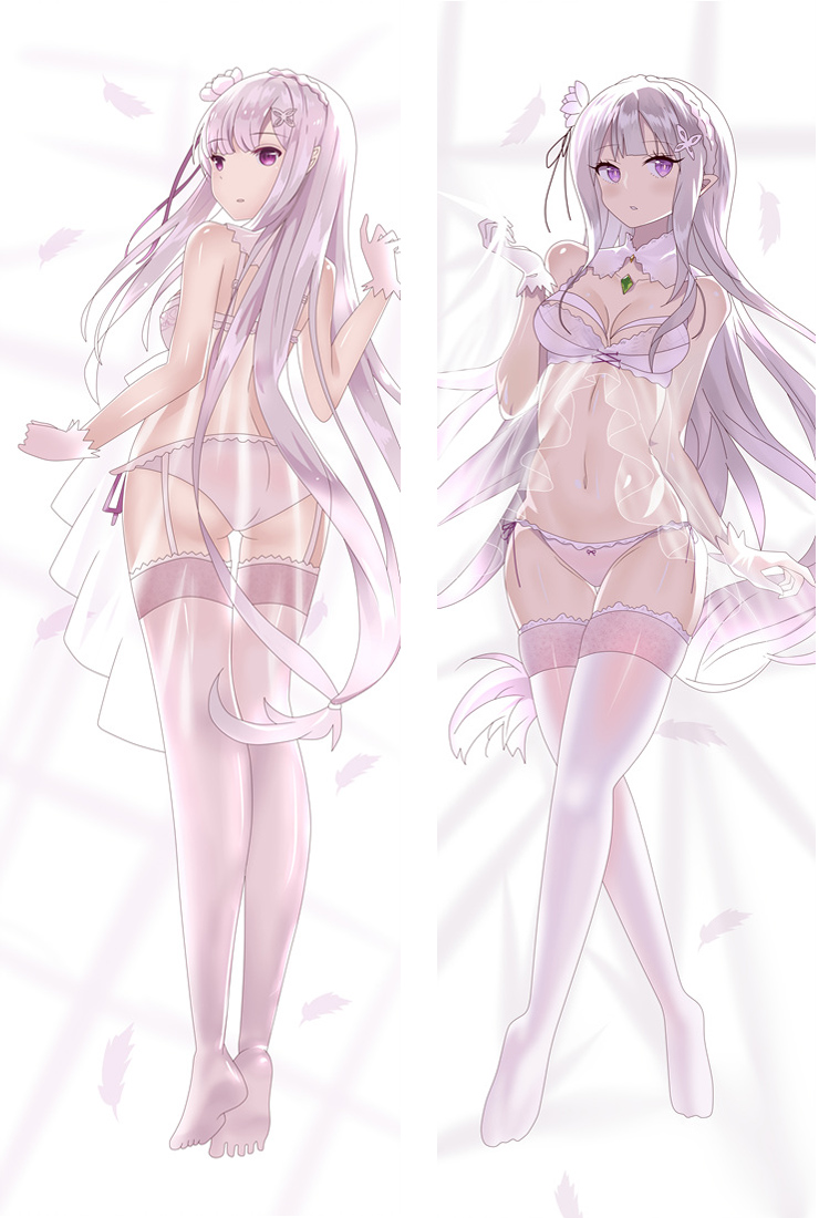 Anime Re:Zero Dakimakura Emilia Girl Hugging Body Pillow Cases Covers