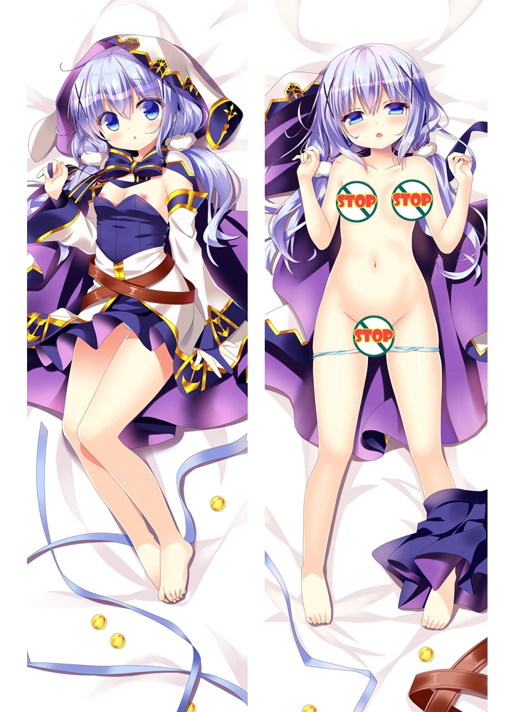 Anime Is the Order a Rabbit? Kafuu Chino Pillow Case Cover Otaku Dakimakura