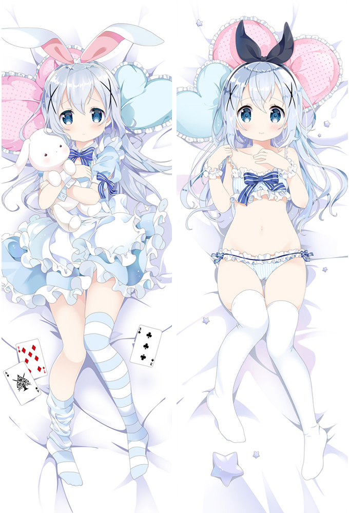 New Anime Dakimakura Hugg Body Pillow Case Is the Order a Rabbit? Kafuu Chino