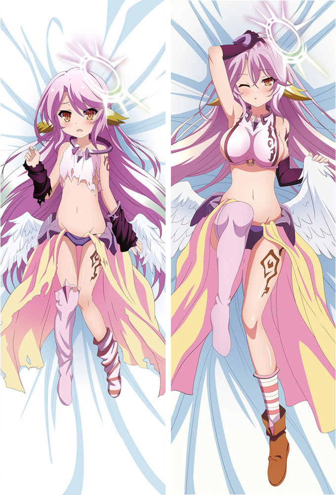 Anime No Game No Life Shiro Dakimakura otaku Pillow Case Cover Hug Body