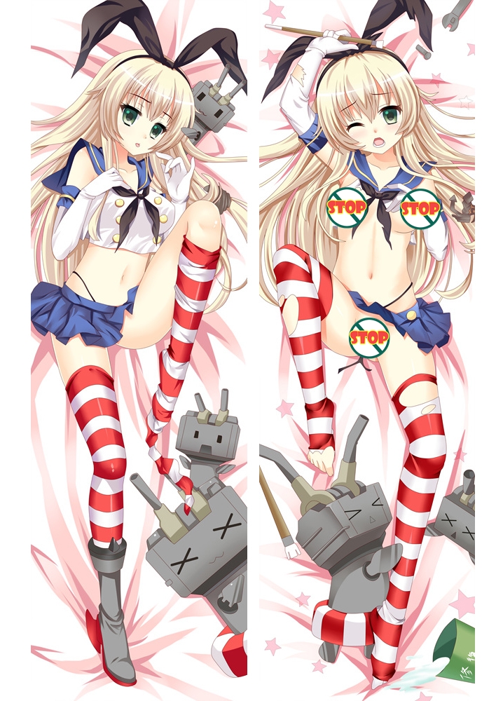 Kantai Collection KanColle Shimakaze Dakimakura Hugging Body Pillow Case Cover