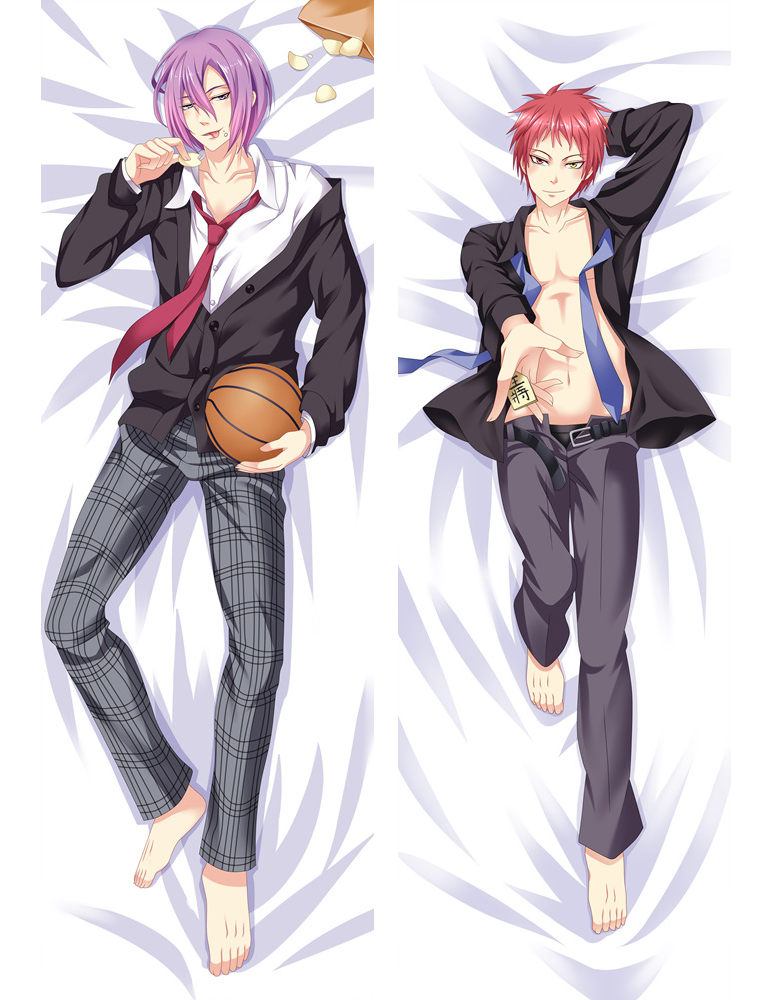 Anime Dakimakura Kuroko's Basketball Kuroko Tetsuya&Murasakibara Atsushi Hug Body Pillow Case