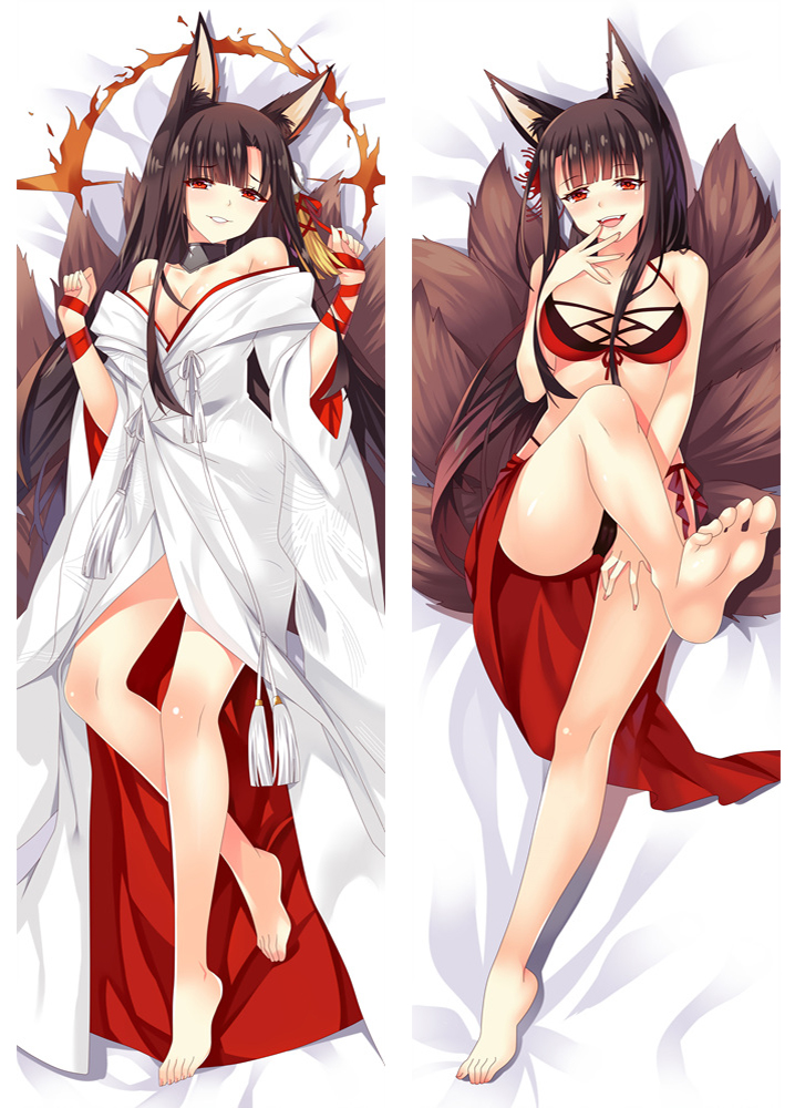 Azur Lane Akagi Anime Dakimakura Pillow Cover H3626-A