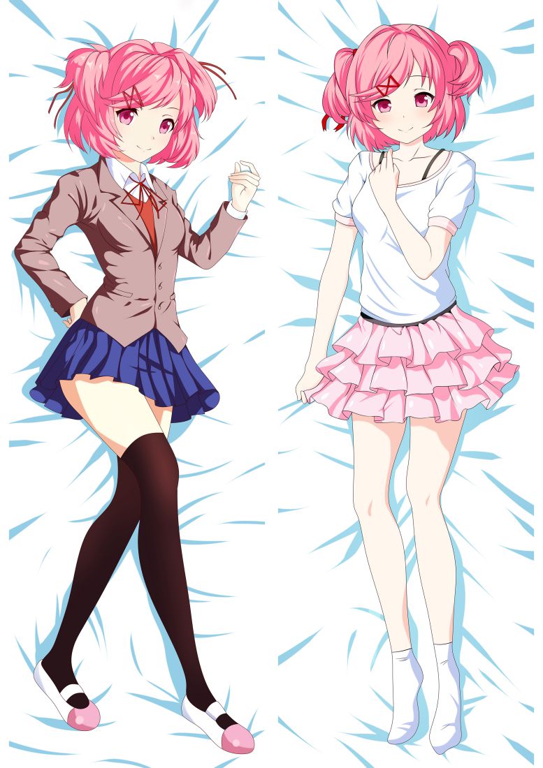 Doki Doki Literature Club! Natsuki Anime Dakimakura Pillow Cover