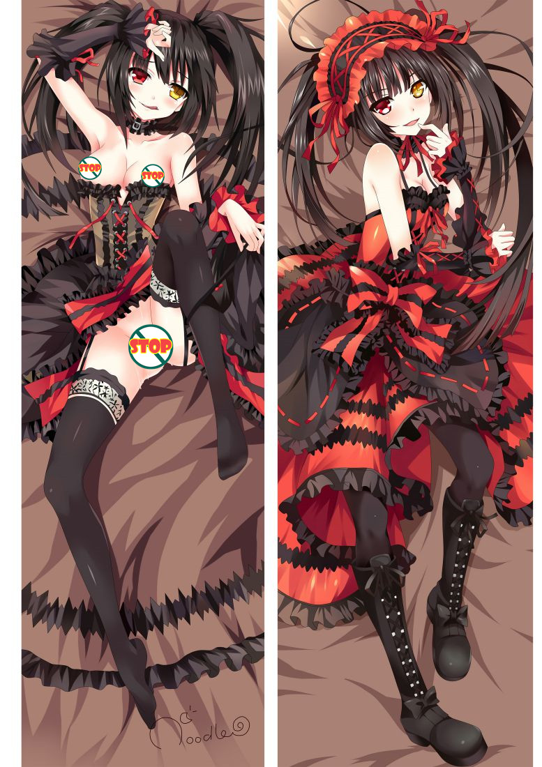 Date A Live Tokisaki Kurumi Anime Dakimakura Pillow Cover