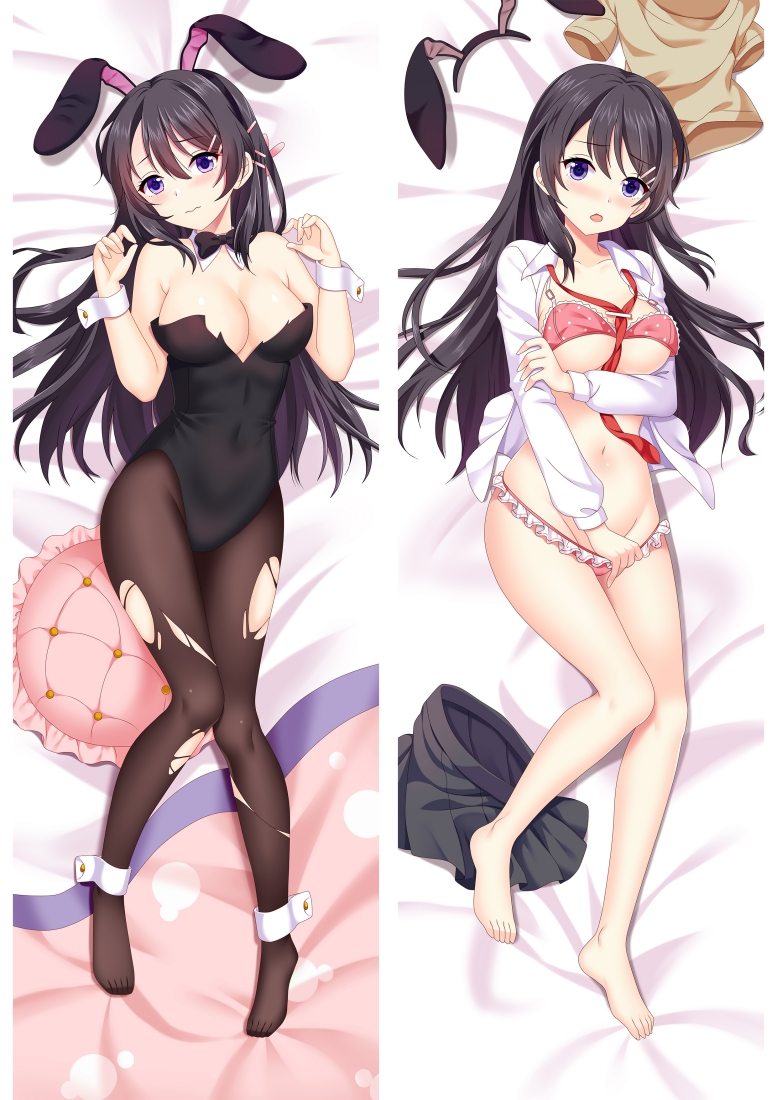 Rascal Does Not Dream of Bunny Girl Senpai Mai Sakurajima Anime Dakimakura Pillow Cover