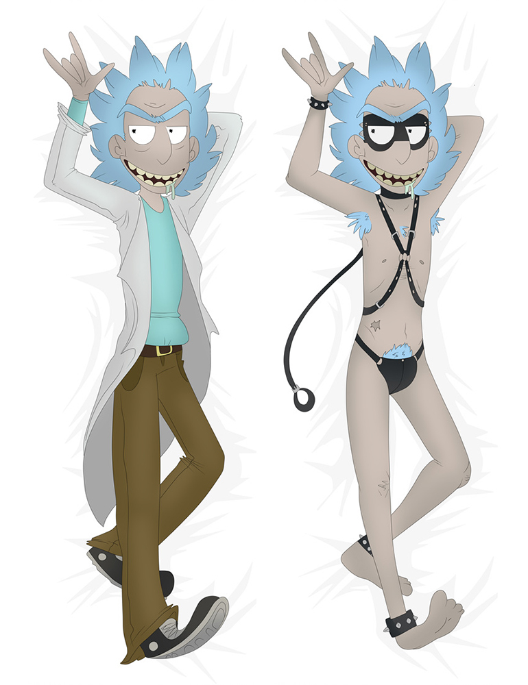 Rick And Morty Rick Sanchez Anime Dakimakura Hugging Pillow Cover