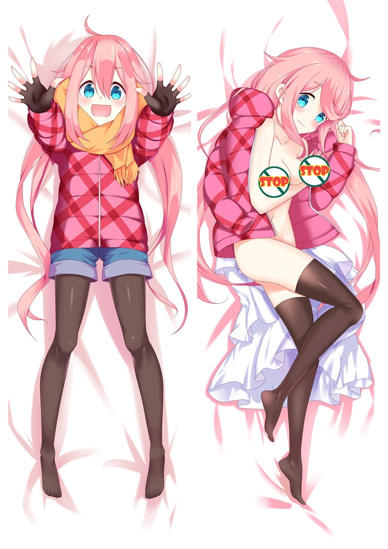 Laid-Back Camp Nadeshiko Kagamihara Anime Dakimakura Pillow Cover H3749-B