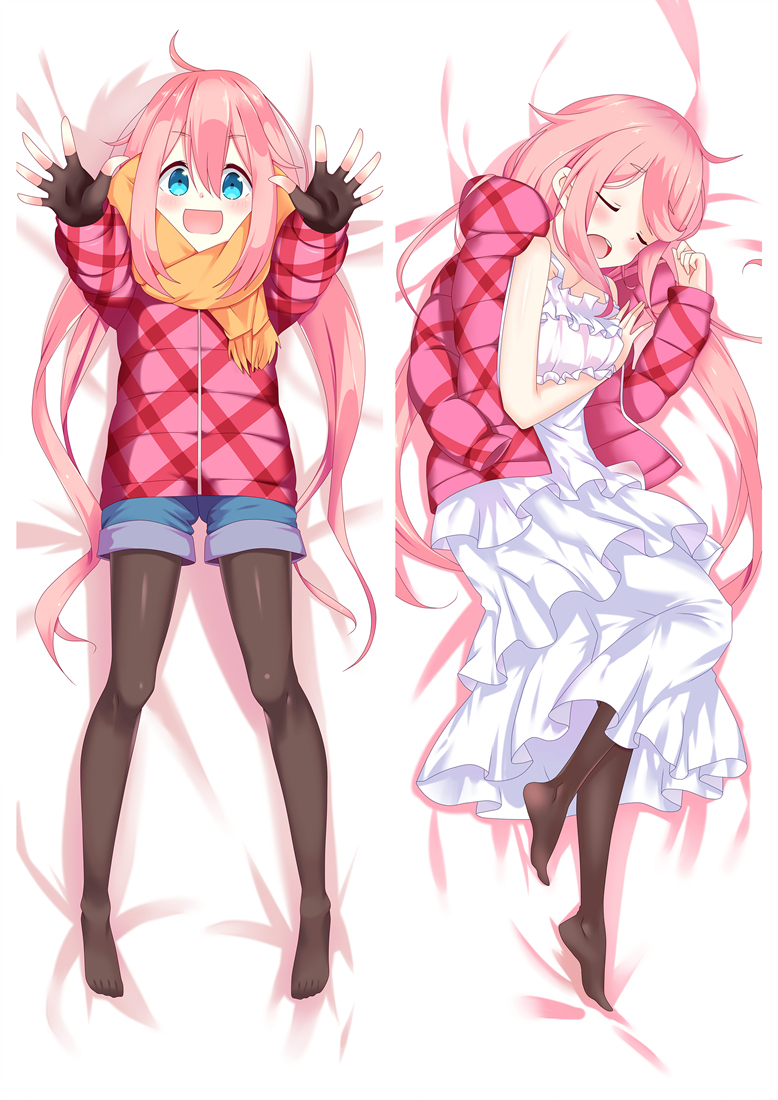 Laid-Back Camp Nadeshiko Kagamihara Anime Dakimakura Pillow CoverH3749-A