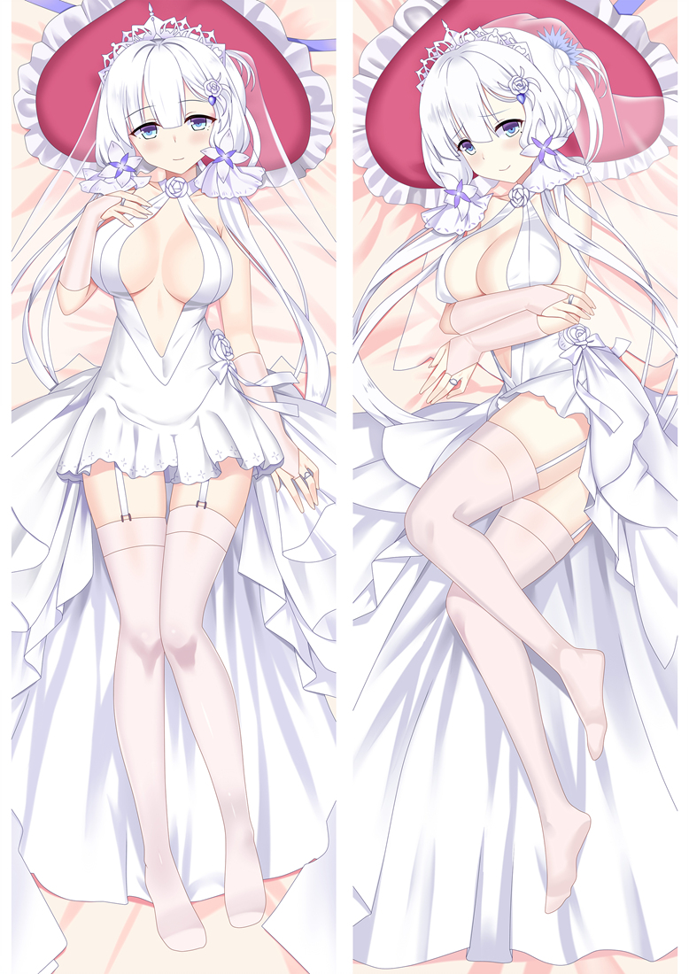 Azur Lane Illustrious Anime Dakimakura Pillow Cover Mgf-86030