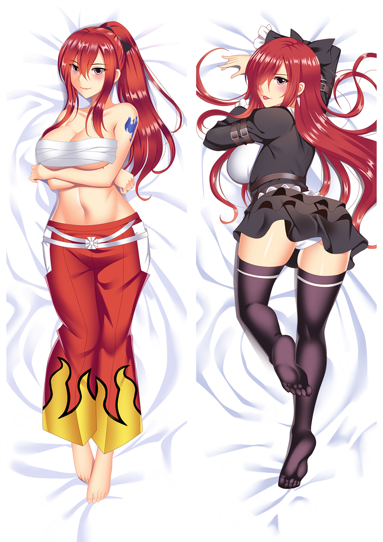 Fairy tail Erza Scarlet Anime Dakimakura Pillow Cover Mgf-86070