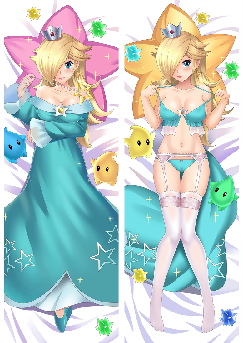Super Mario Rosalina Rosetta Anime Dakimakura Pillow Cover Mgf-86095