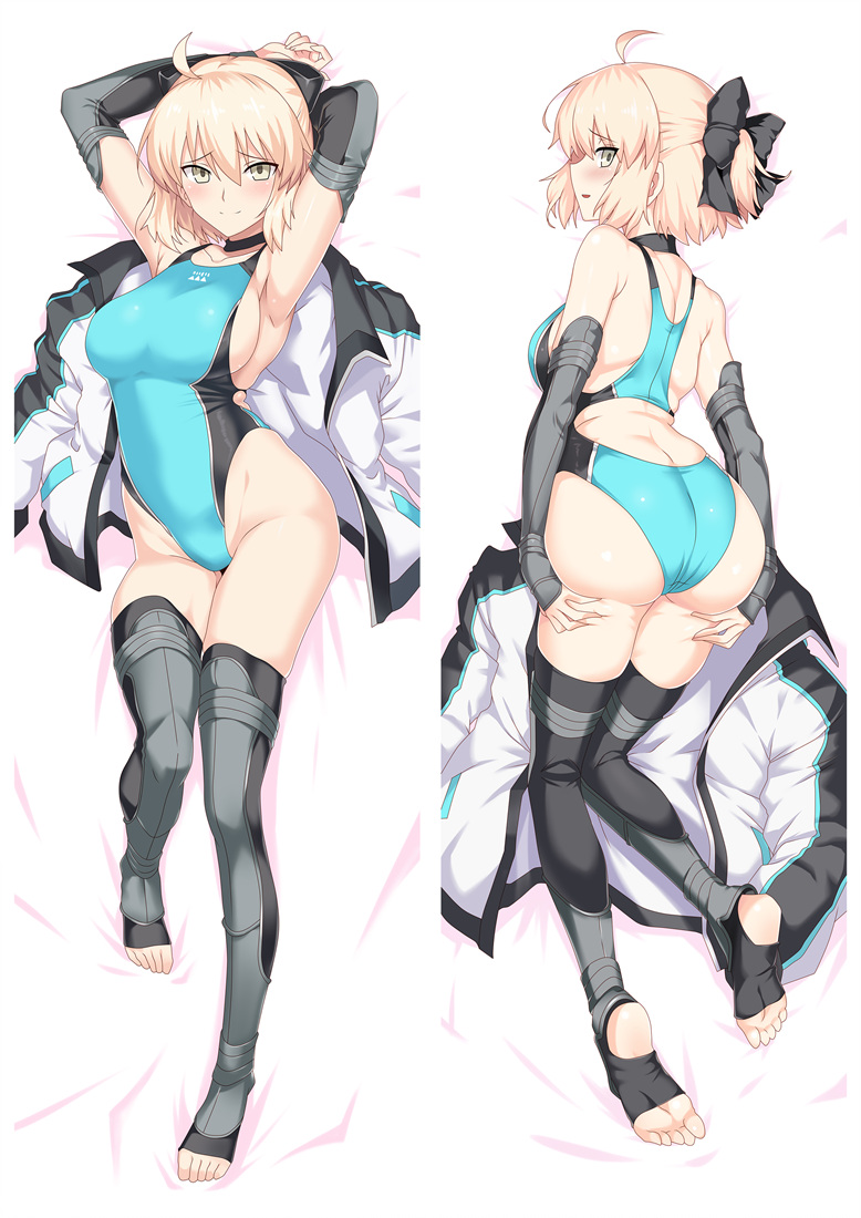 Fate Grand Order FGO Okita Sōji Anime Dakimakura Pillow Cover