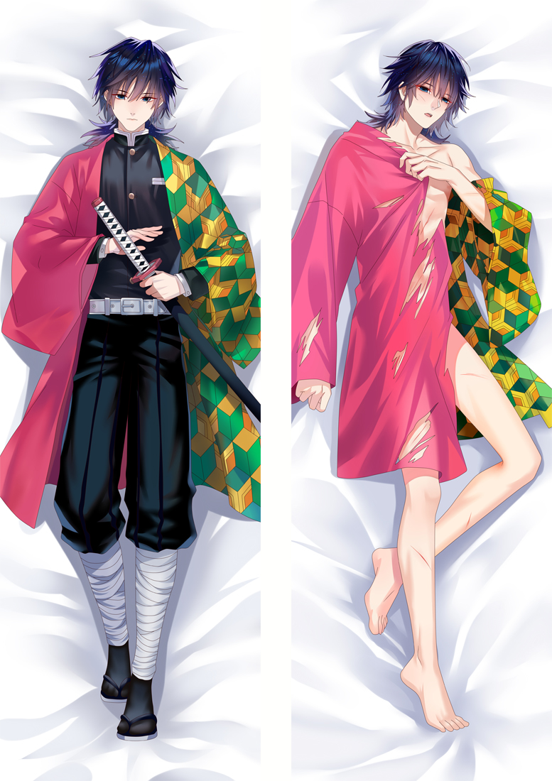 Demon Slayer: Kimetsu no Yaiba Tomioka Giyuu Anime Dakimakura Pillow Cover