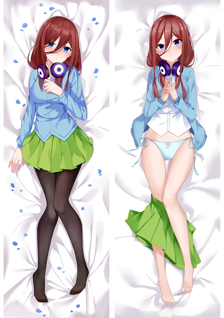 The Quintessential Quintuplets Nakano Miku Anime Dakimakura Pillow Cover