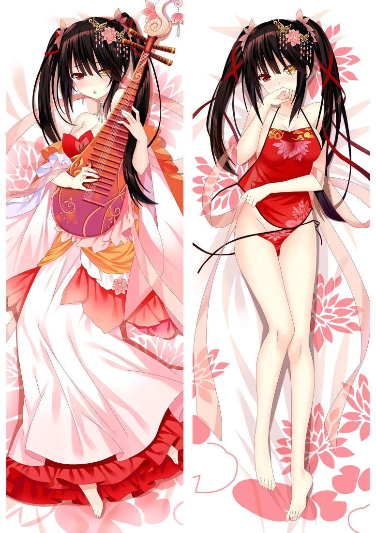 Date A Live Nightmare Tokisaki Kurumi Anime Dakimakura Pillow Cover H3902-A