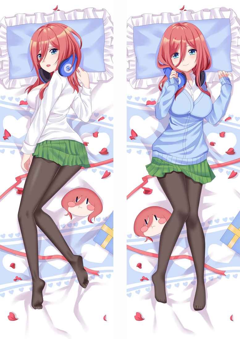 The Quintessential Quintuplets Nakano Miku Anime Dakimakura Pillow Cover