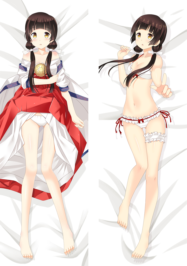 Kuma Miko: Girl Meets Bear Machi Amayadori Anime Dakimakura Pillow Cover