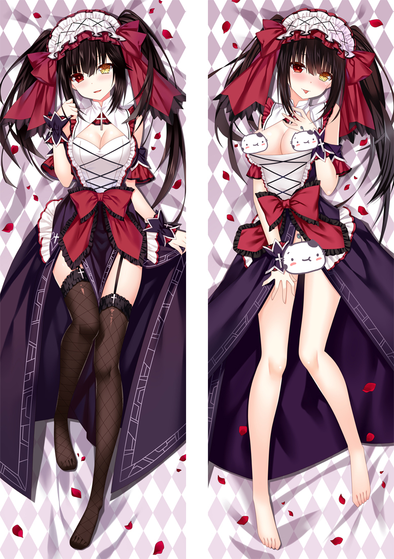 Date A Live Nightmare Tokisaki Kurumi Anime Dakimakura Pillow Cover