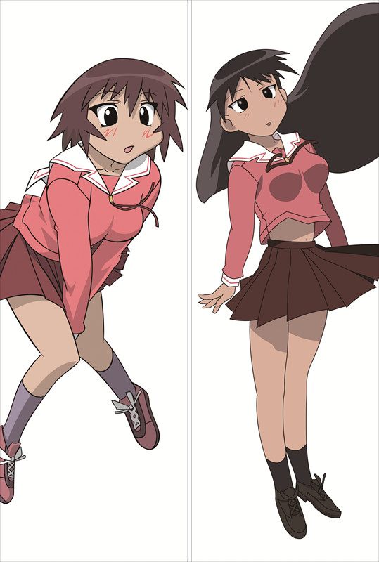 Azumanga Daioh Sakaki + Tomo Takino Anime Dakimakura Japanese Pillow Cover