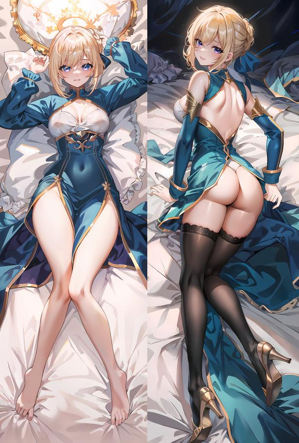 Fate/Grand Order Artoria Pendragon Anime Dakimakura Body Pillow Cover