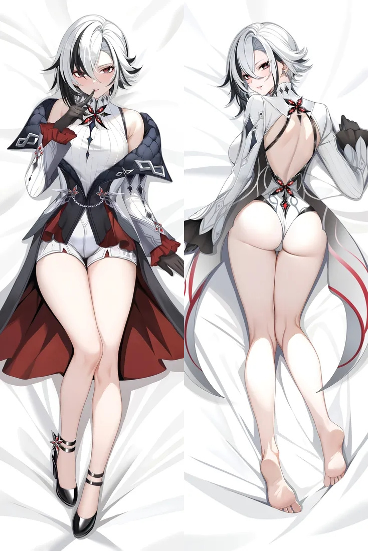 Genshin Impact Arlecchino Anime Dakimakura Body Pillow Cover