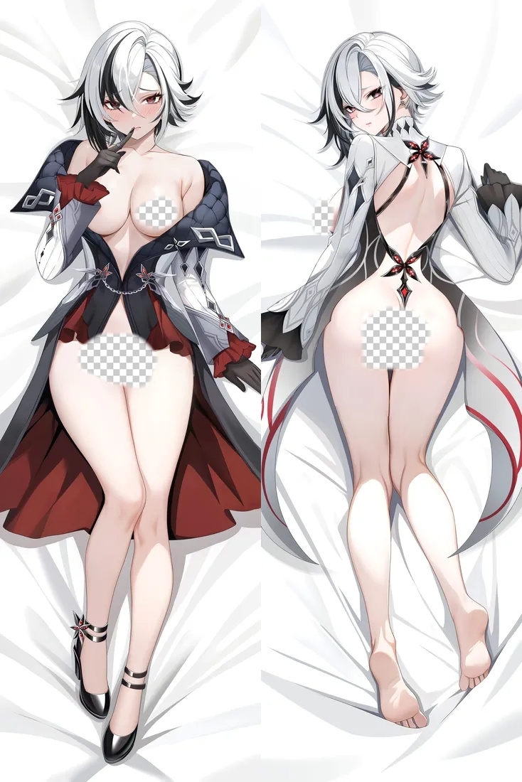 Genshin Impact Arlecchino Anime Dakimakura Body Pillow Cover