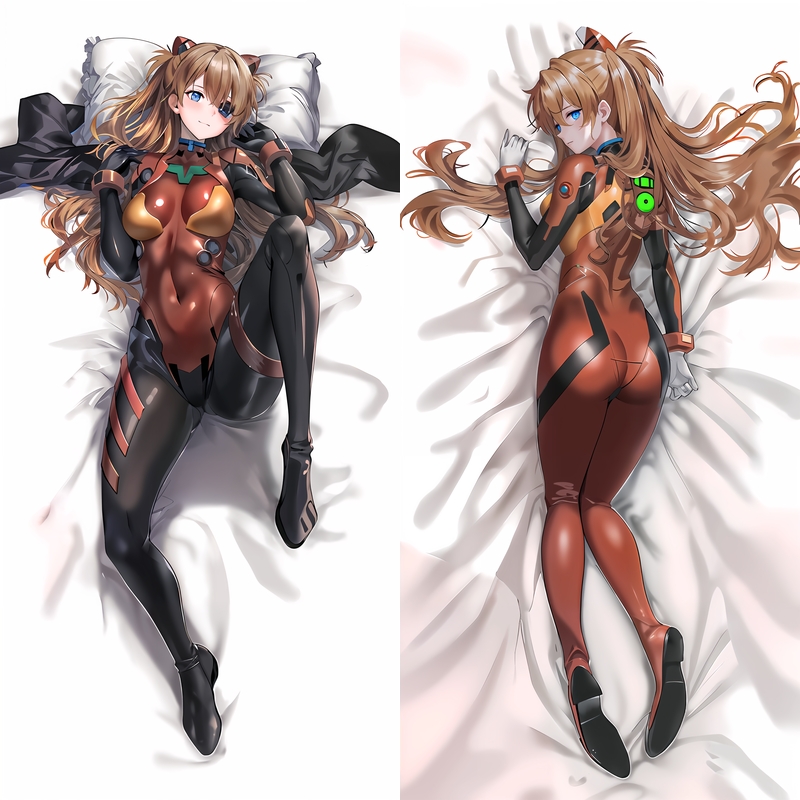 Neon Genesis Evangelion Soryu Asuka Langley Anime Dakimakura Body Pillow Cover