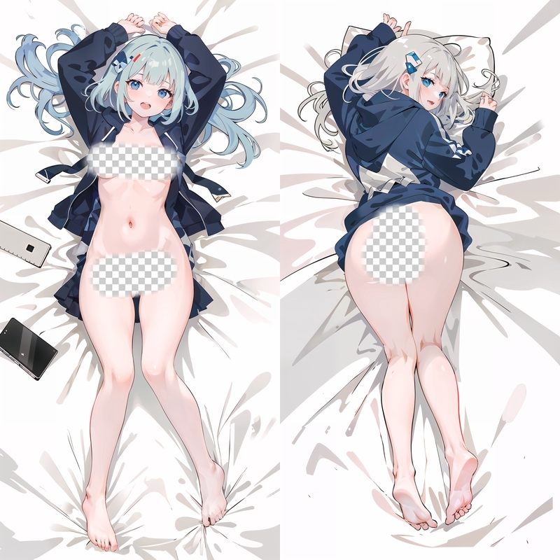 Virtual Youtuber Gawr Gura Anime Dakimakura Body Pillow Cover