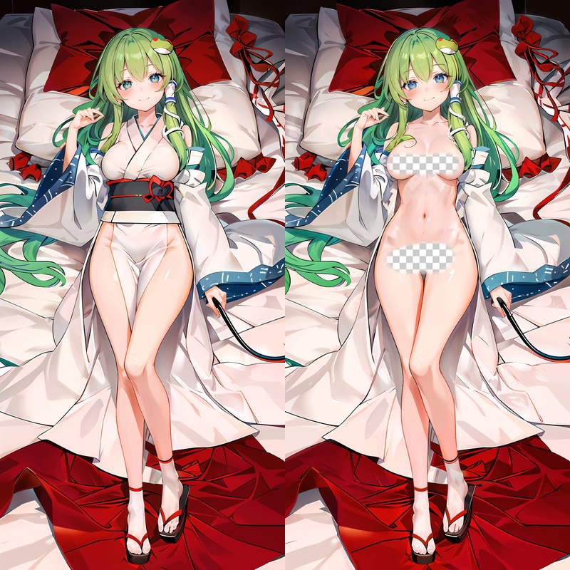 Touhou Project Sanae Kochiya Anime Dakimakura Body Pillow Cover
