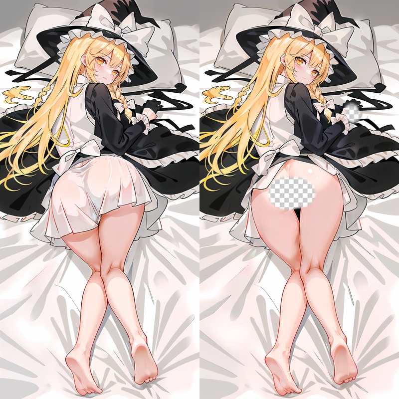 Touhou Project Marisa Kirisame Anime Dakimakura Body Pillow Cover