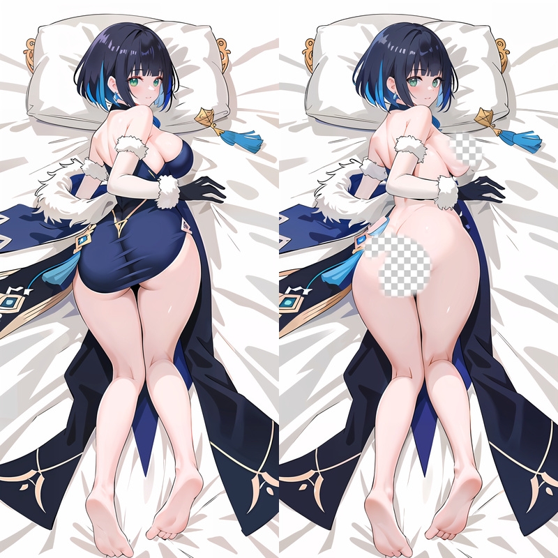 Genshin Impact Yelan Anime Dakimakura Body Pillow Cover