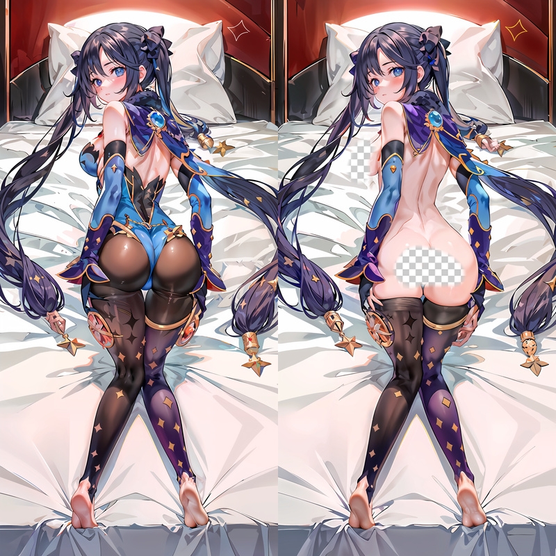 Genshin Impact Mona Anime Dakimakura Body Pillow Cover