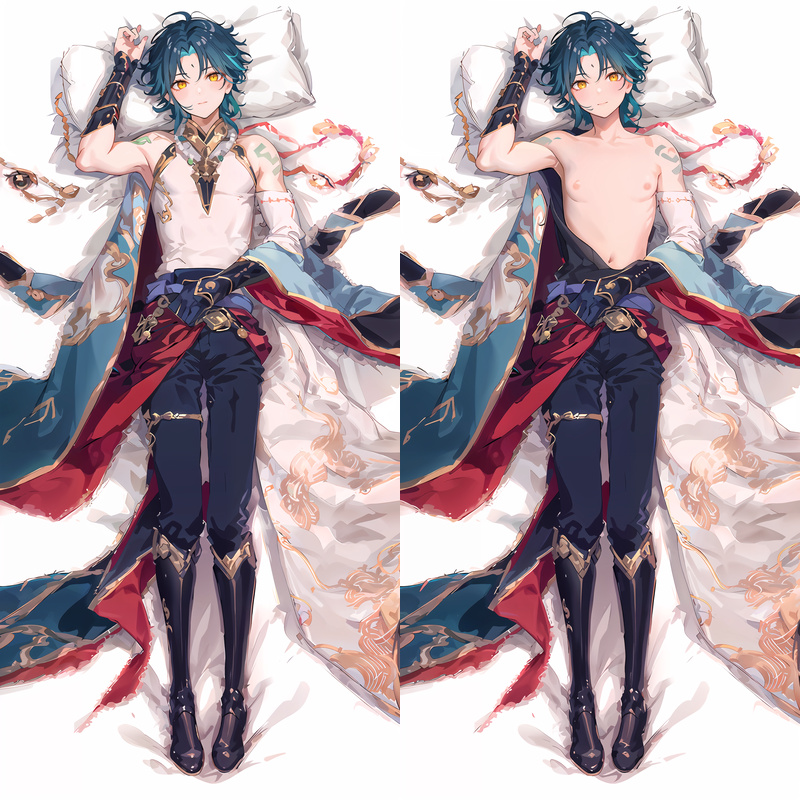 Genshin Impact Xiao Anime Dakimakura Body Pillow Cover