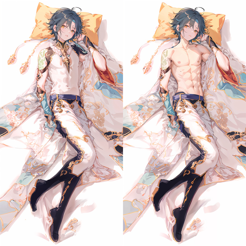 Genshin Impact Xiao Anime Dakimakura Body Pillow Cover
